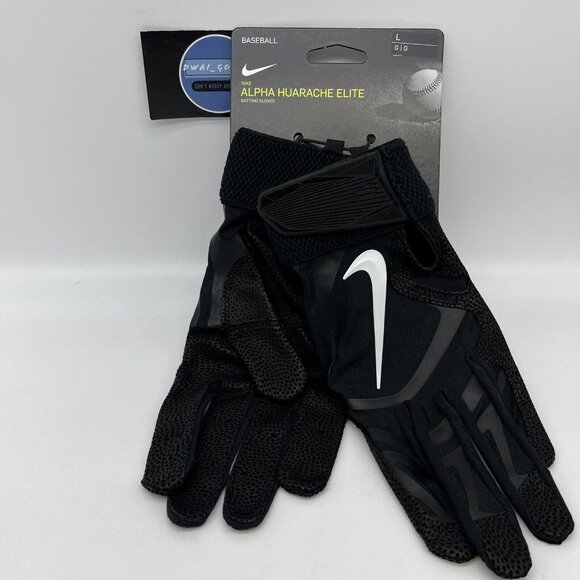 Nike Other - Nike Alpha Huarache Elite Baseball Batting Gloves Black Men’s Large CV0720-091